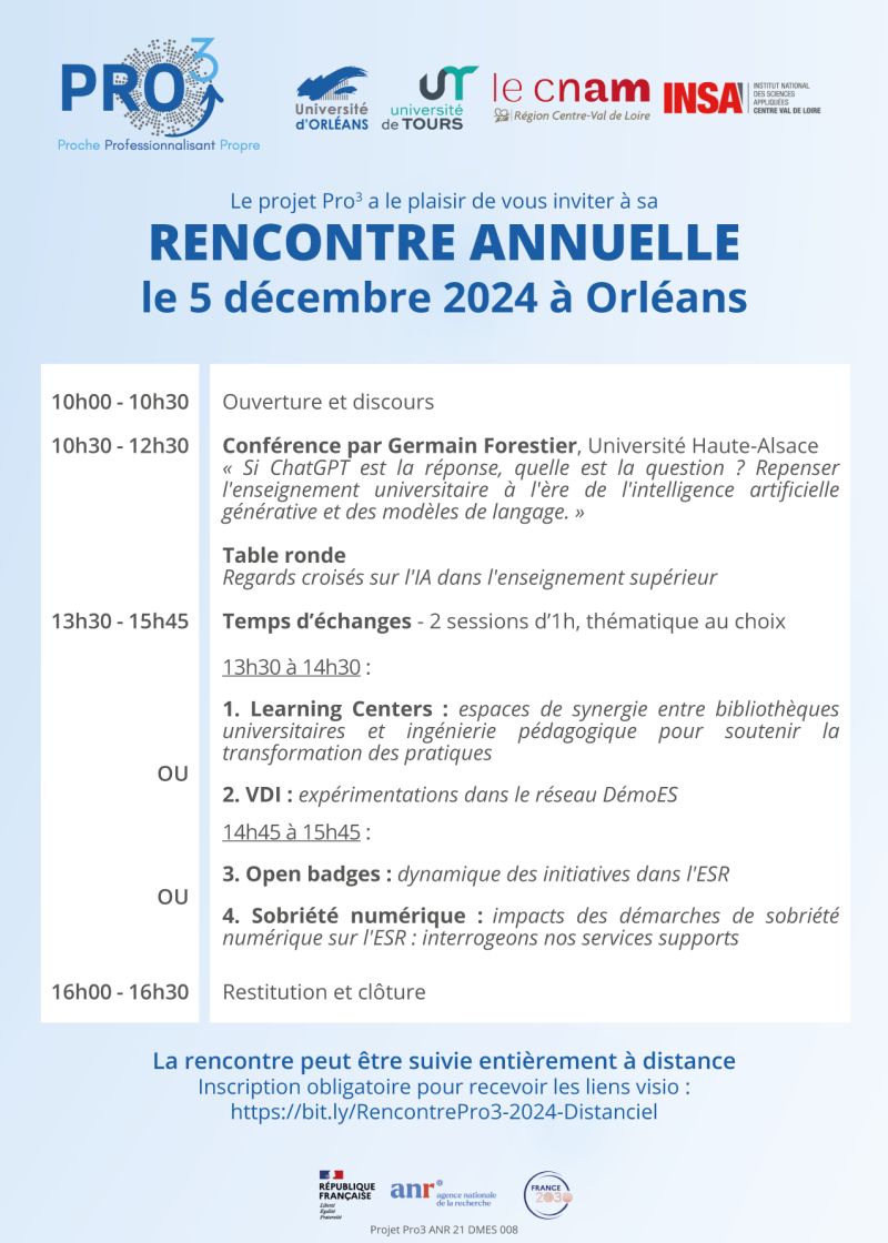 programme journée pro3